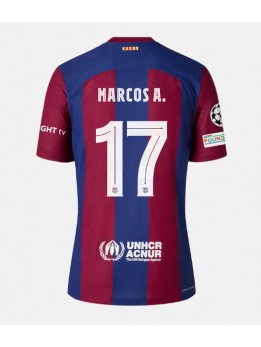 Billige Barcelona Marcos Alonso #17 Hjemmedrakt 2023-24 Kortermet